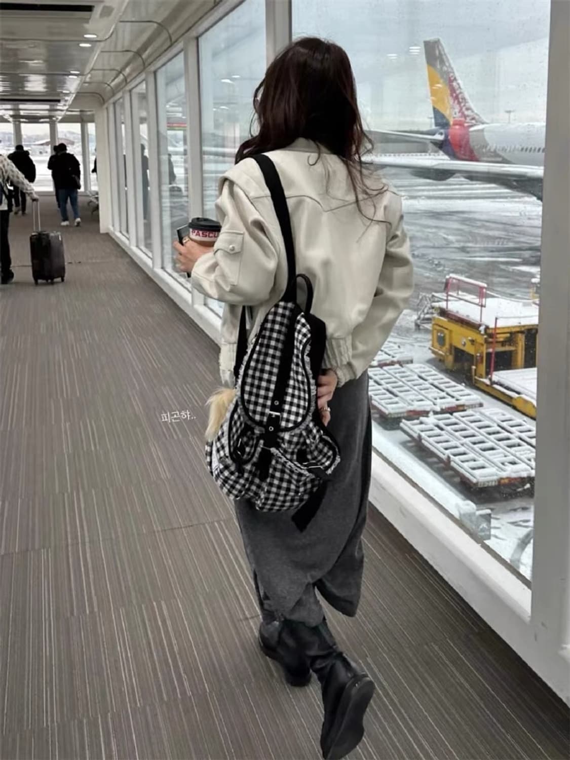 플레따 체크 레이스 백팩 상품이미지2
