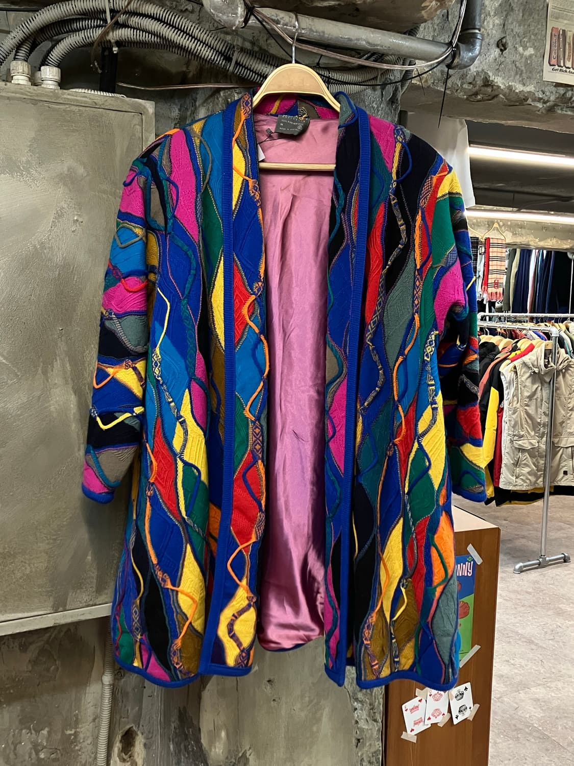 COOGI 케이블 패턴 니트 롱 가디건 M #csz1699 상품이미지1