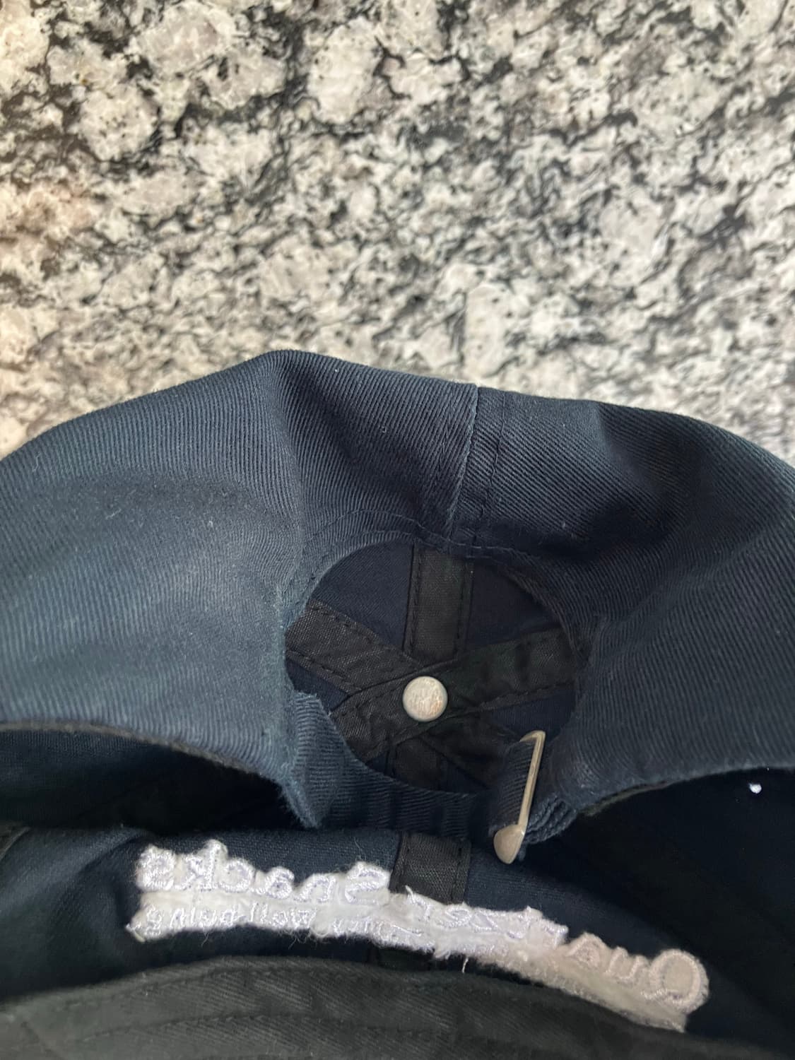 쿼터스낵스 스케이트보드 6패널캡 볼캡 모자 네이비 상품이미지4