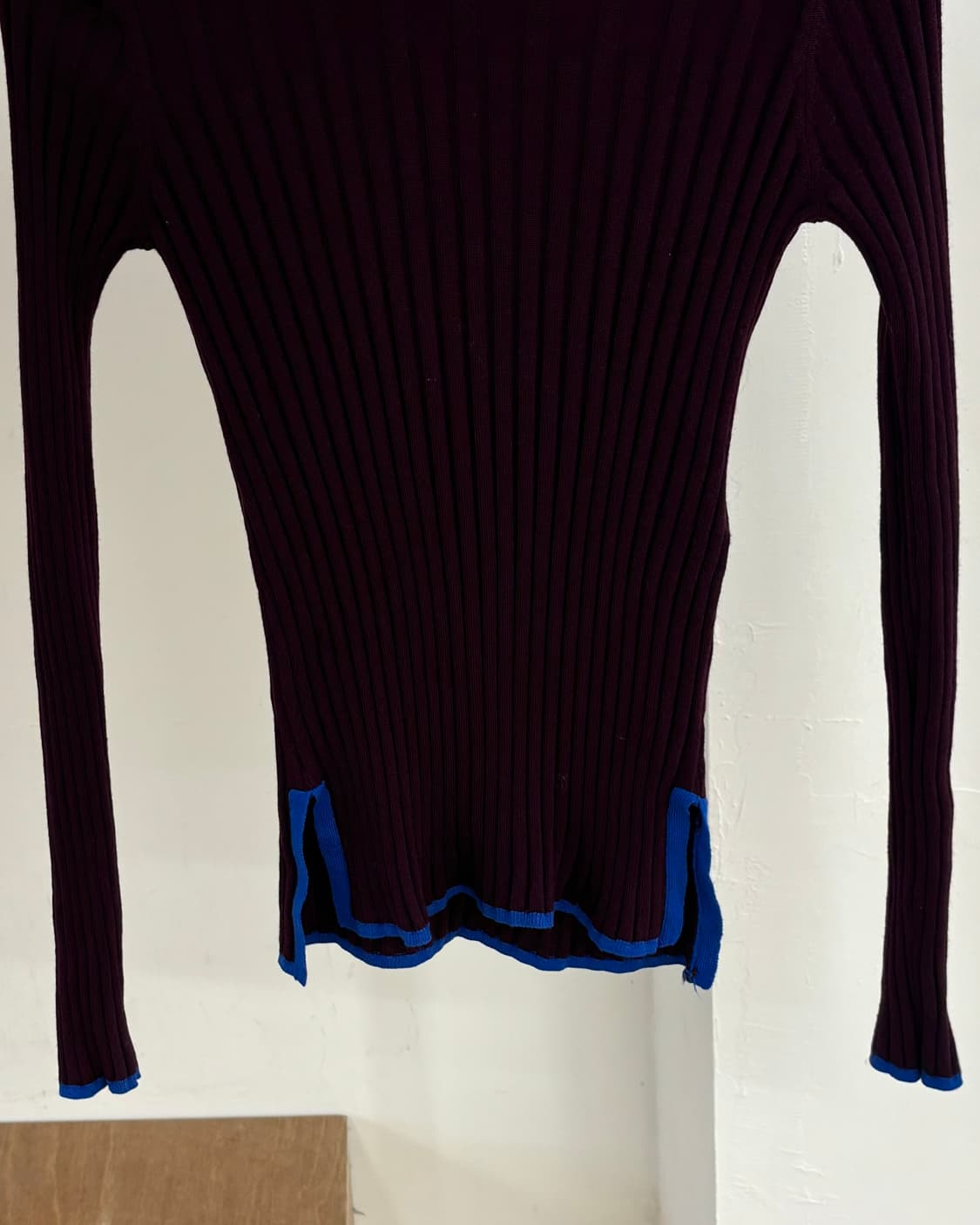 엔폴드 버건디 울 니트 상품이미지5