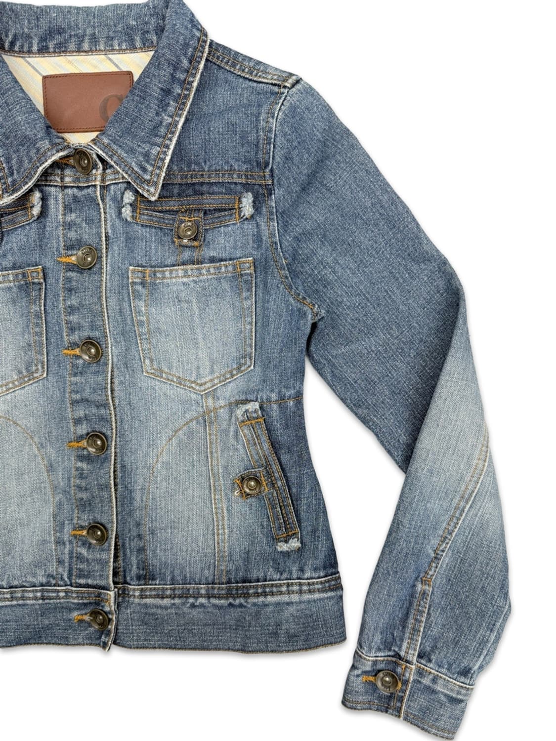 빈티지 포켓 다테일 워싱 데님 자켓 상품이미지4