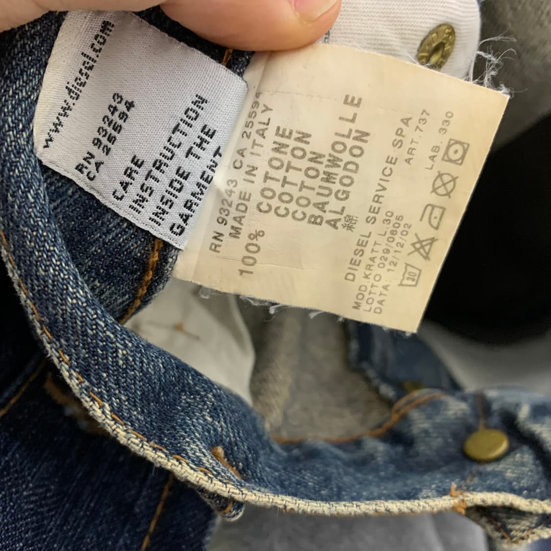 디젤 데님 청바지 워싱진 샌드 워싱 28인치 상품이미지9