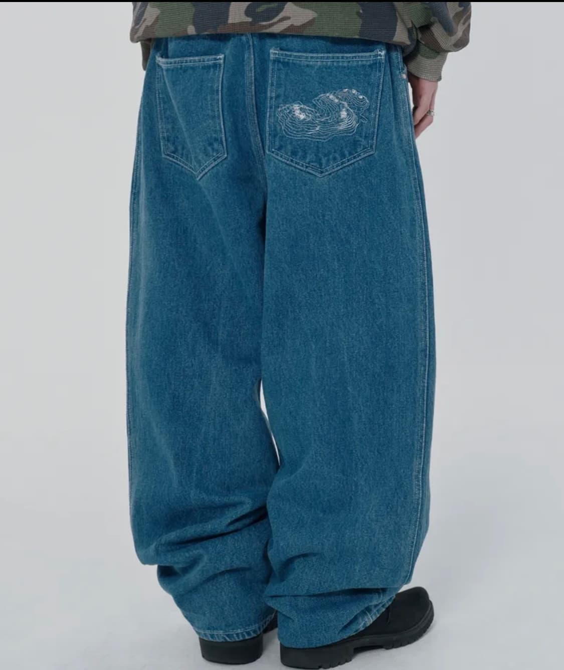 스웨이드 suad 컨투어 포켓 데님 블루 M 상품이미지3