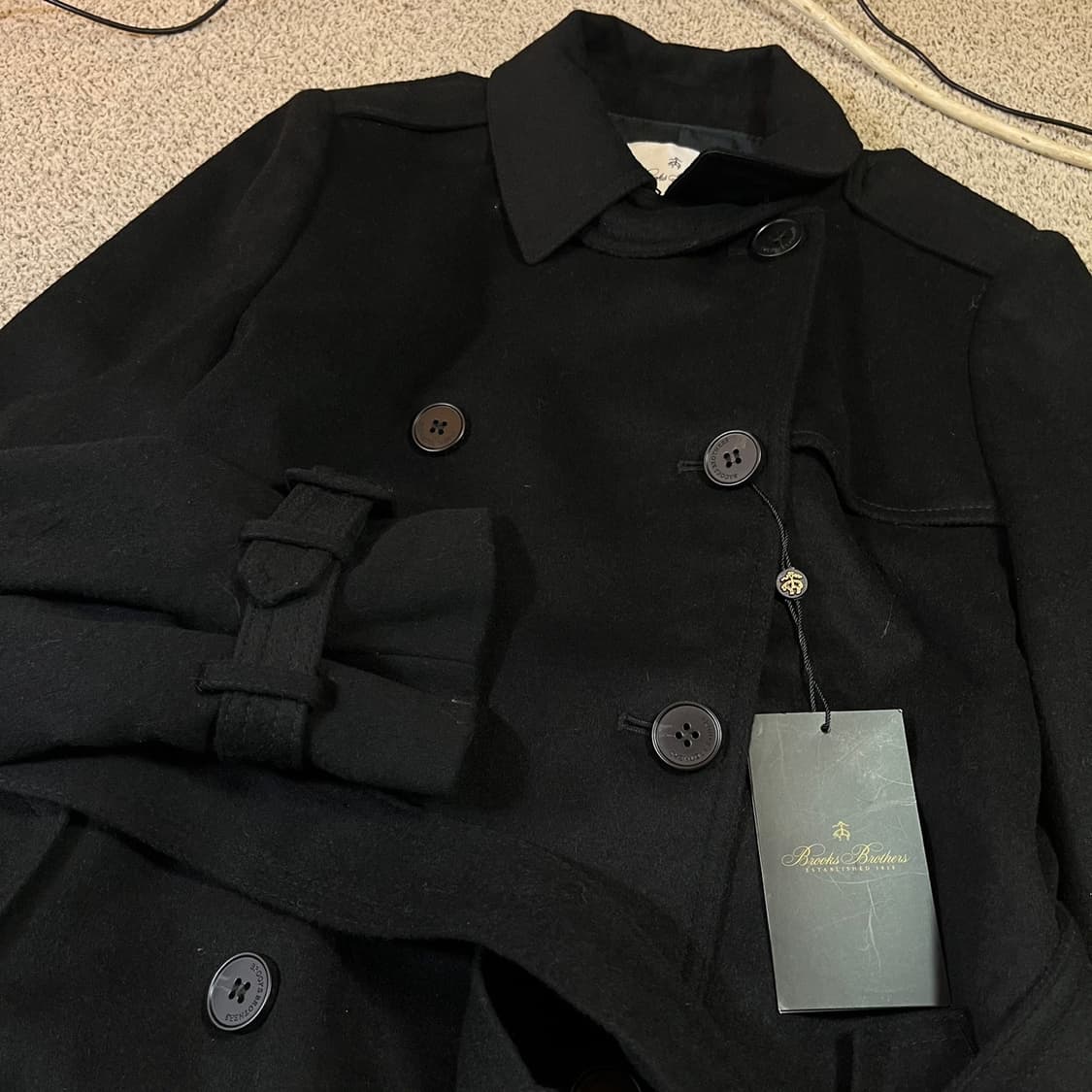 브룩스 브라더스 울 트렌치 코트 상품이미지2