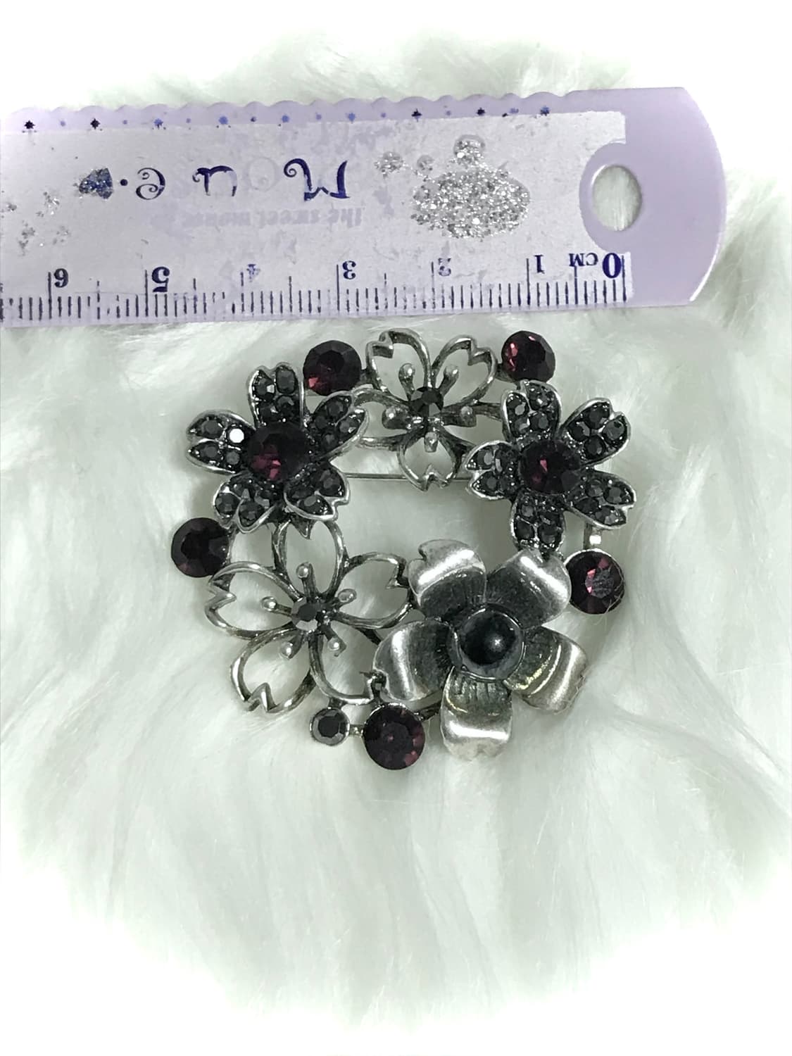 빈티지 오리엔탈 꽃 리스 브로치 상품이미지3