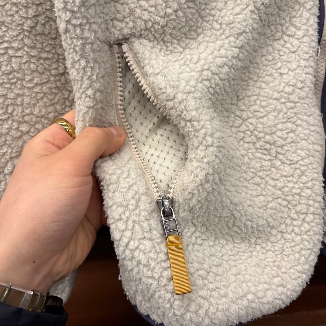 파타고니아 레트로파일 플리스 후드 집업자켓 아이보리 N882 상품이미지5