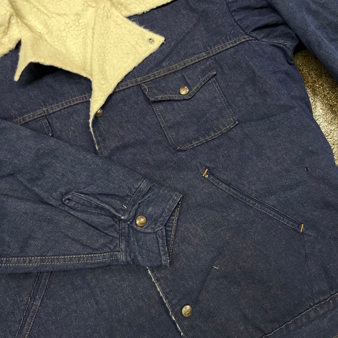 80s 디키즈 데님 쉐르파 자켓 (110) 상품이미지6