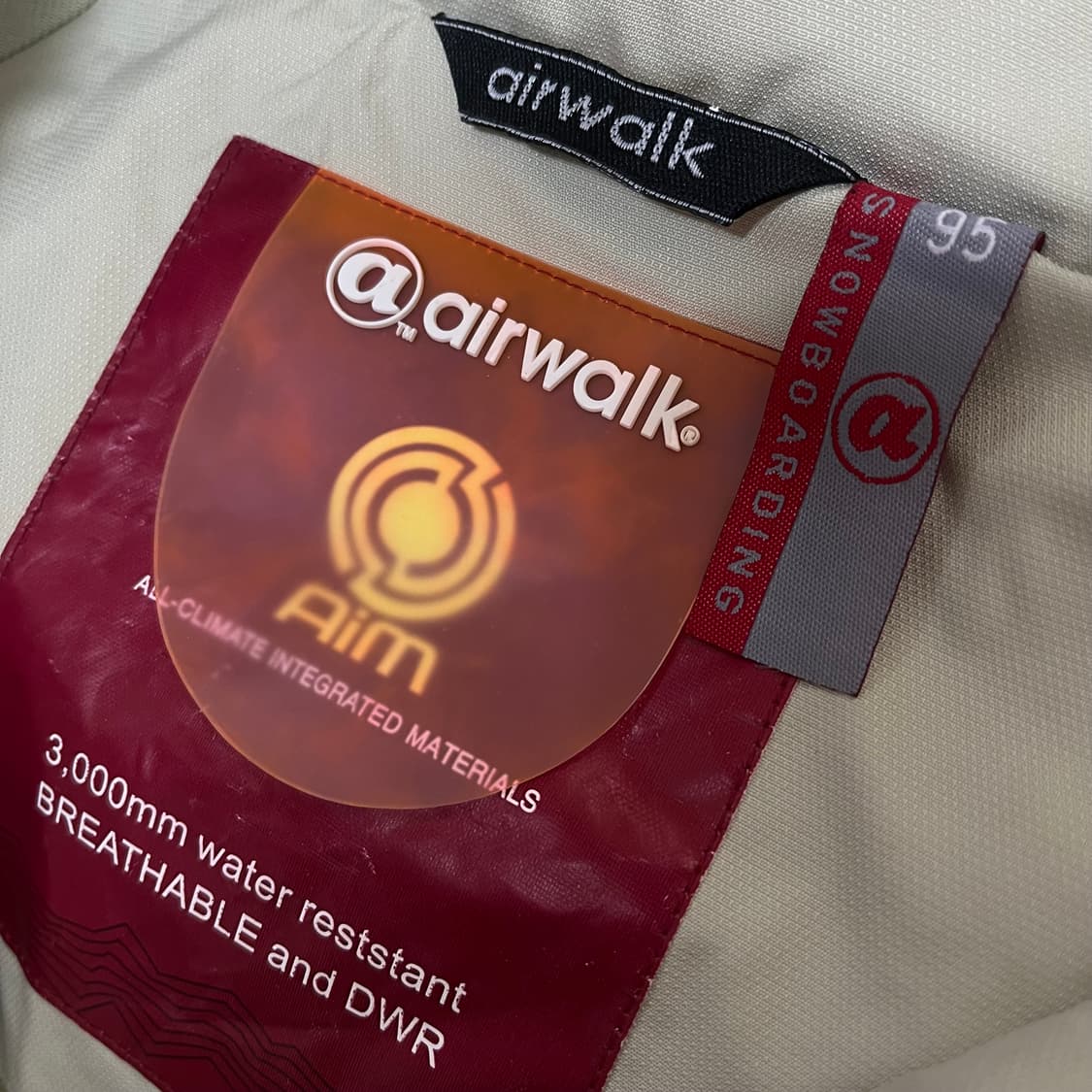 에어워크 스노우보드 바람막이 자켓 M/95 상품이미지7