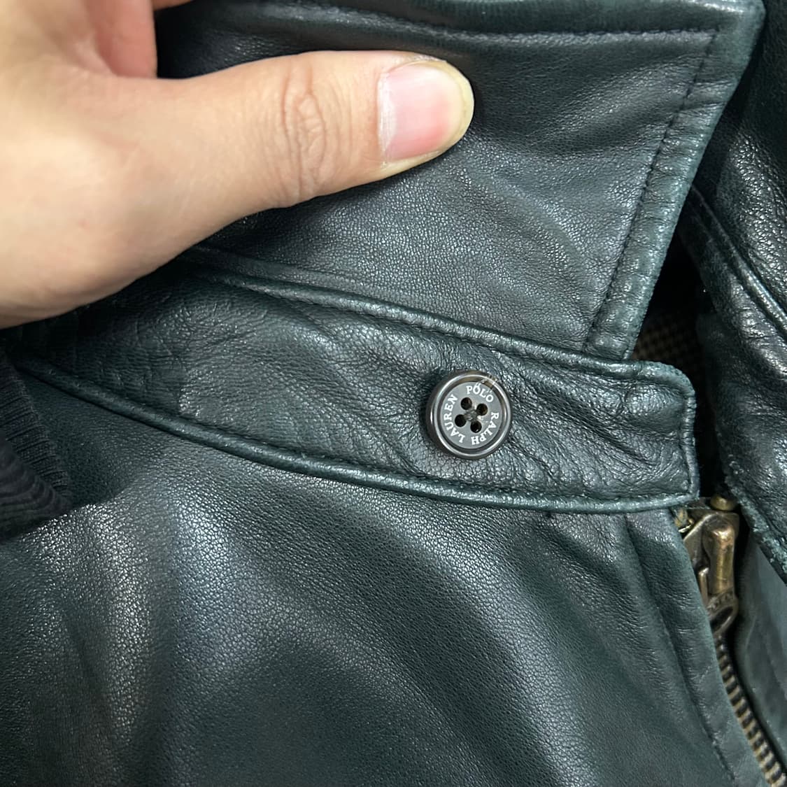  (L) 90s 폴로랄프로렌 맥스웰 램스킨 래더 자켓 상품이미지5