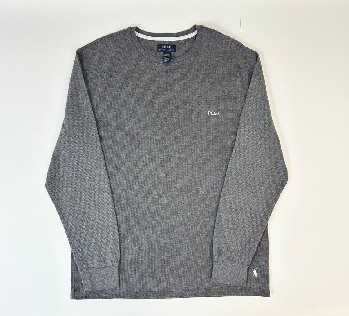 폴로 로고 와플 롱슬리브  XL 상품이미지1