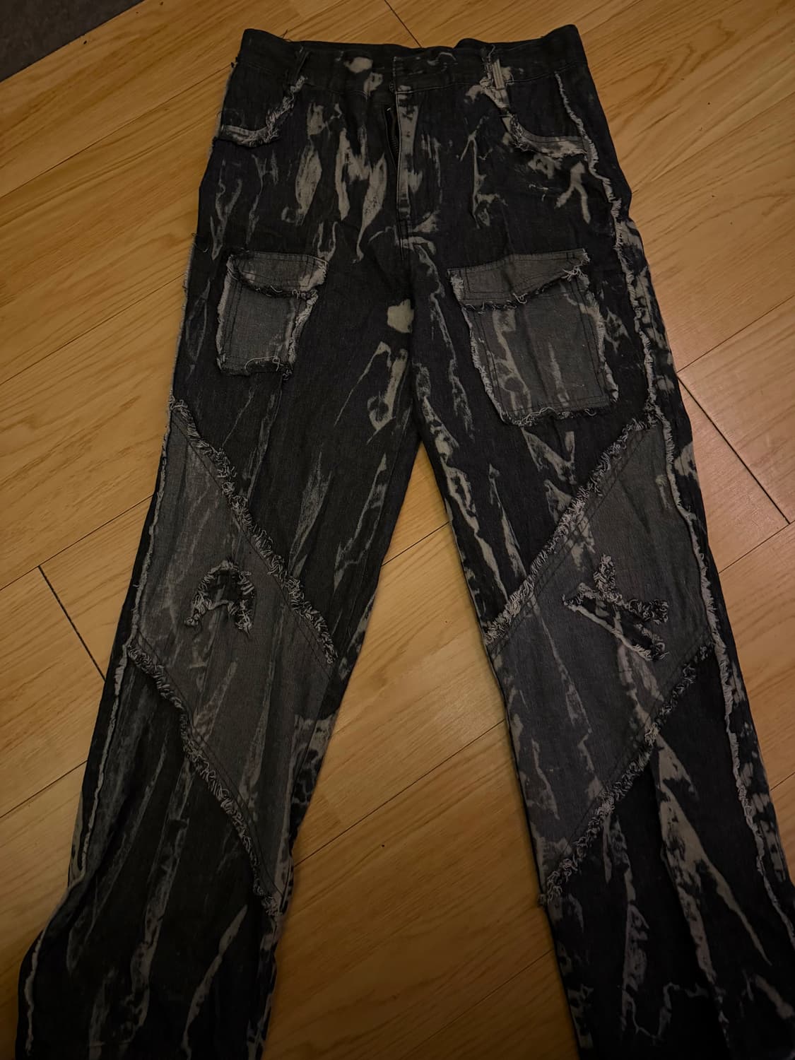 빈티지 디스트 진 (오피움 펑크 그런지 스타일) 상품이미지2