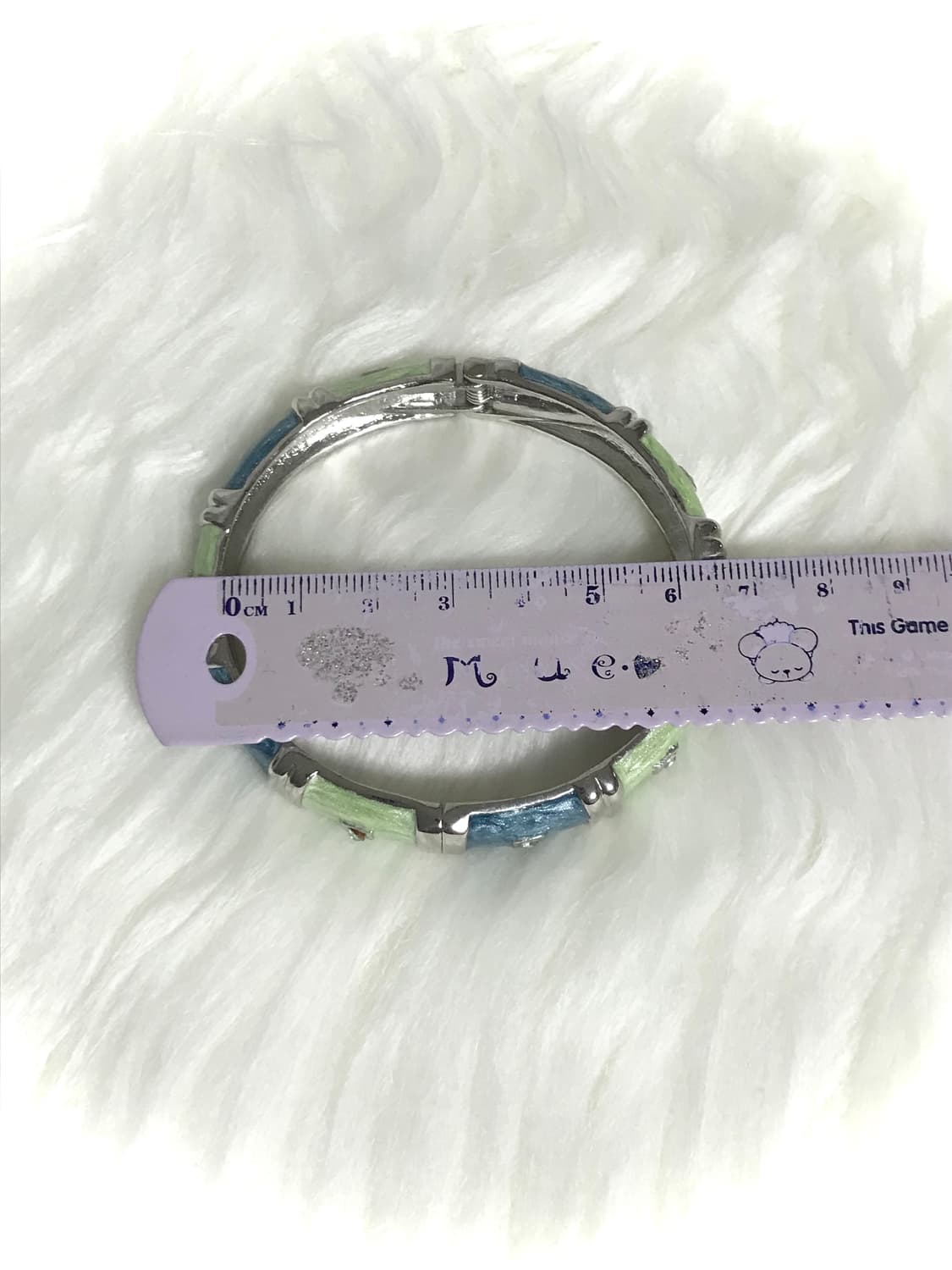 빈티지 페어리 오리엔탈 민트 그린 뱅글 팔찌 상품이미지4