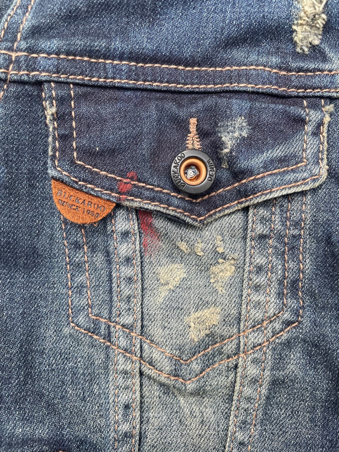 BUCKAROO y2k Distressed Denim Jacket 상품이미지4