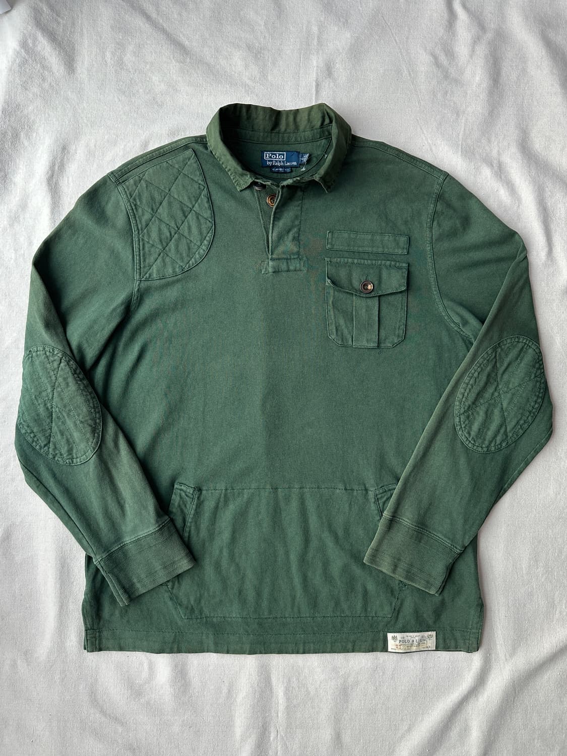 폴로 랄프로렌 헌팅 유틸리티 럭비 셔츠 커스텀핏 L 상품이미지1