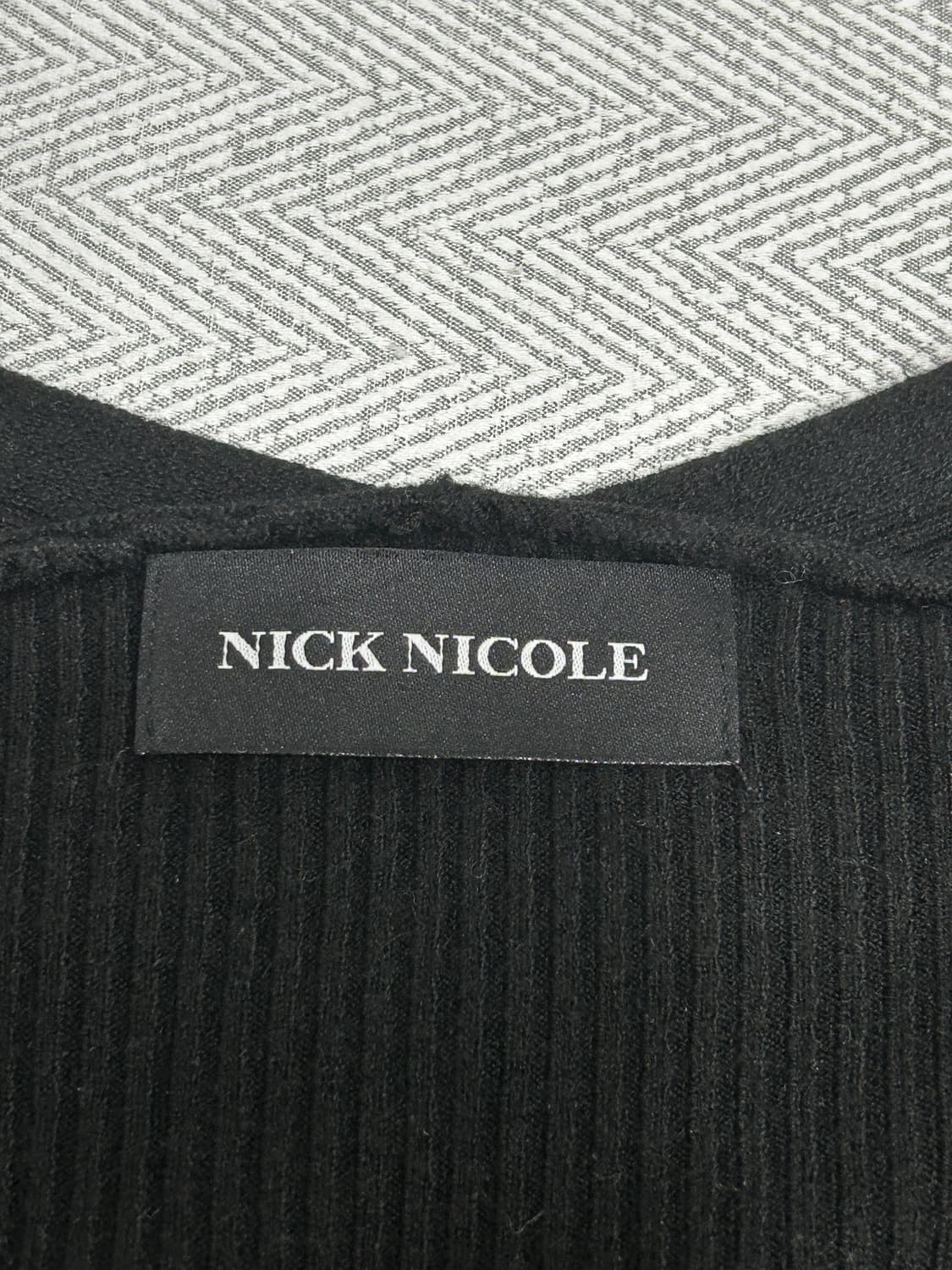 닉앤니콜 골지 슬림 가디건 블랙 상품이미지8