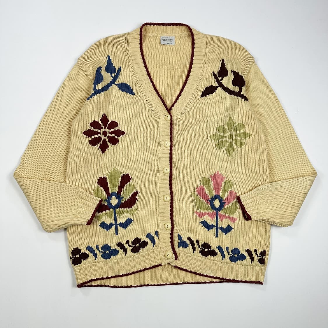 베네통 이태리 플라워 니트 가디건 (L 여성추천) 상품이미지2