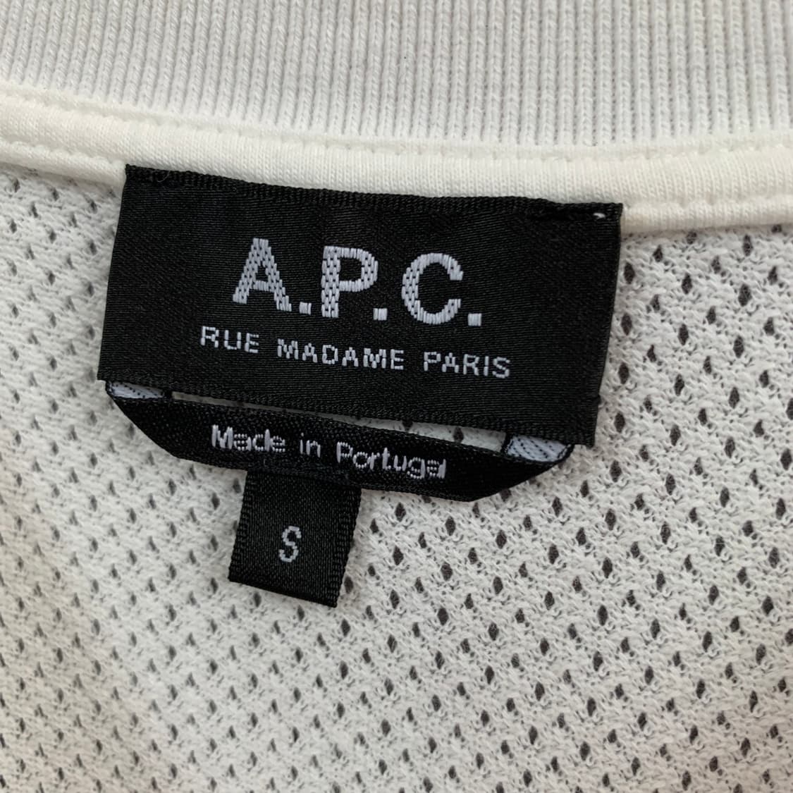 S A.P.C 아페쎄 마에 메쉬 로고 오버핏 반팔티 상품이미지5