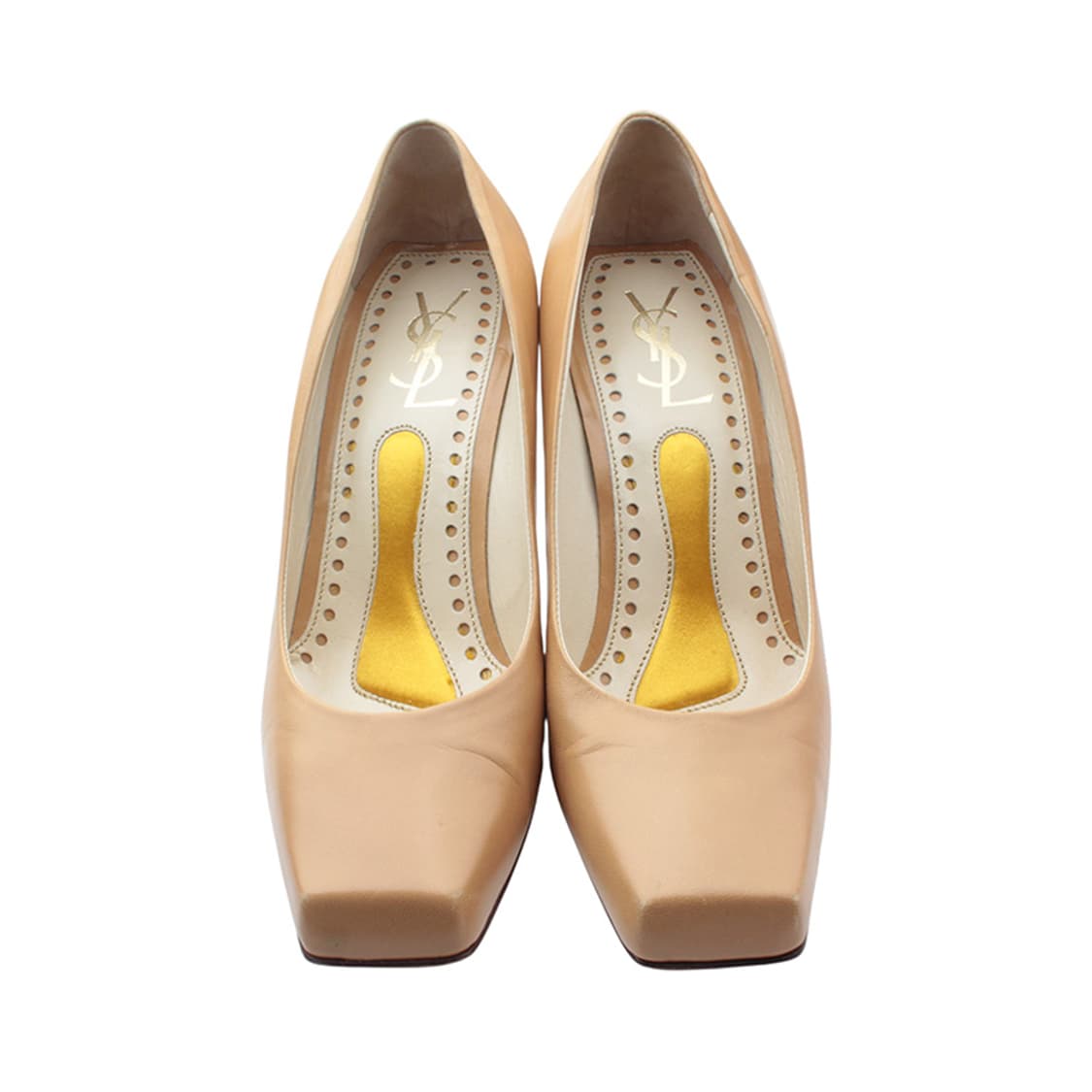 생로랑 스퀘어토 베이지 펌프스 37 상품이미지2