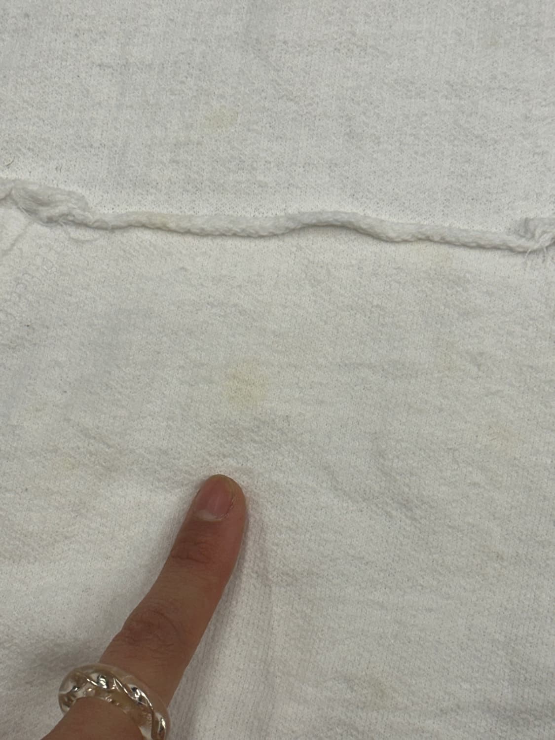 OS)Japanese vintage 여성 자수 그래픽 화이트 후디 상품이미지2