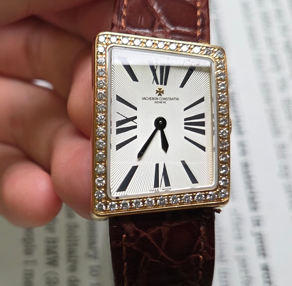 바쉐론 콘스탄틴(VC) 1972 어시메트릭 18k올금통 다이아베젤
 상품이미지10