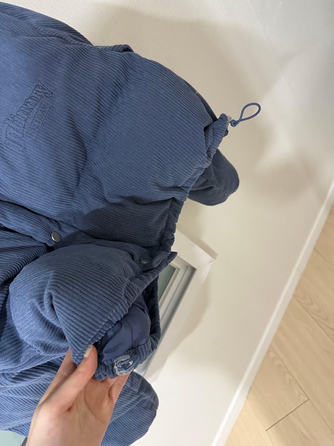 오디너리홀리데이 코듀로이 패딩 (Blue) 상품이미지5