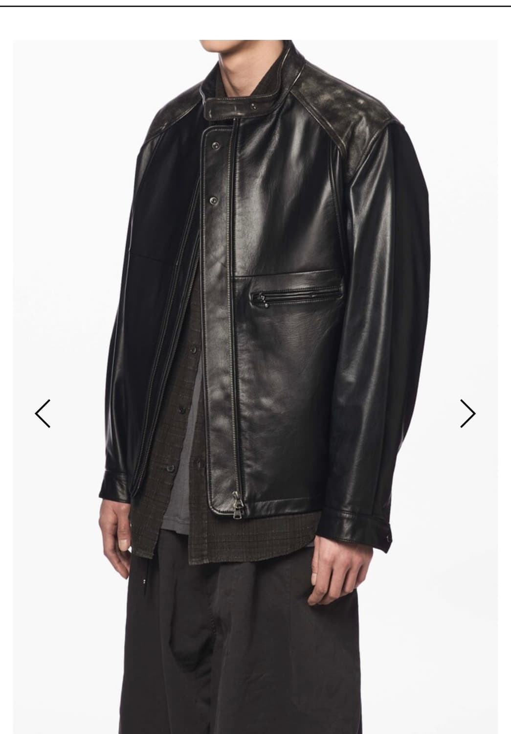 Years ago P64 Distressed Leather Blouson 상품이미지6