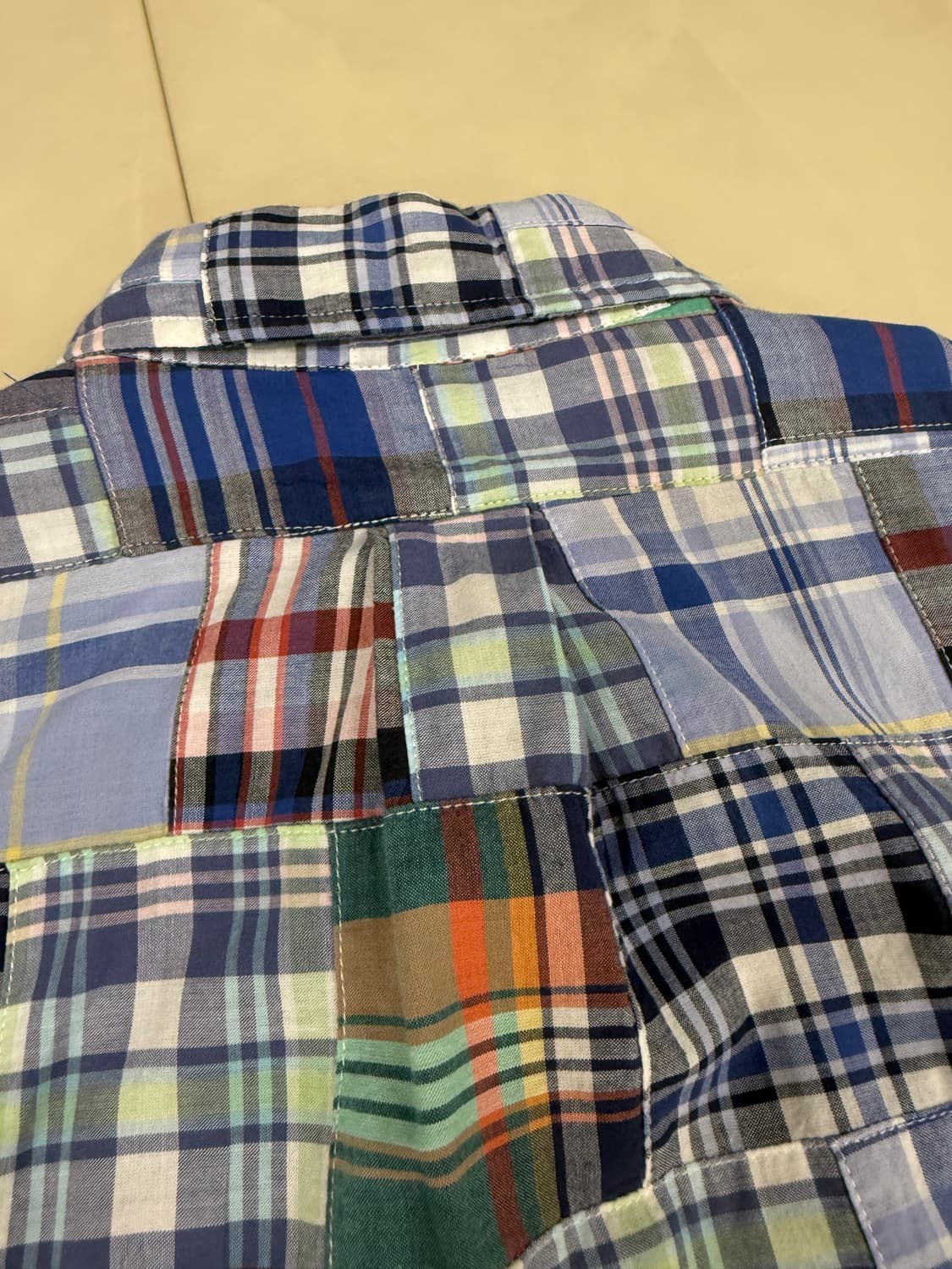 브룩스브라더스 마드라스 패치워크 셔츠 M(105) 상품이미지10