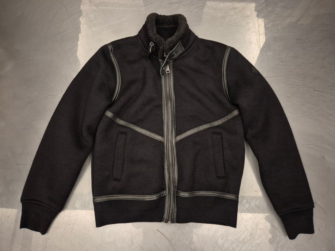 00s SCHOTT 쉐르파 니트 봄버 상품이미지2