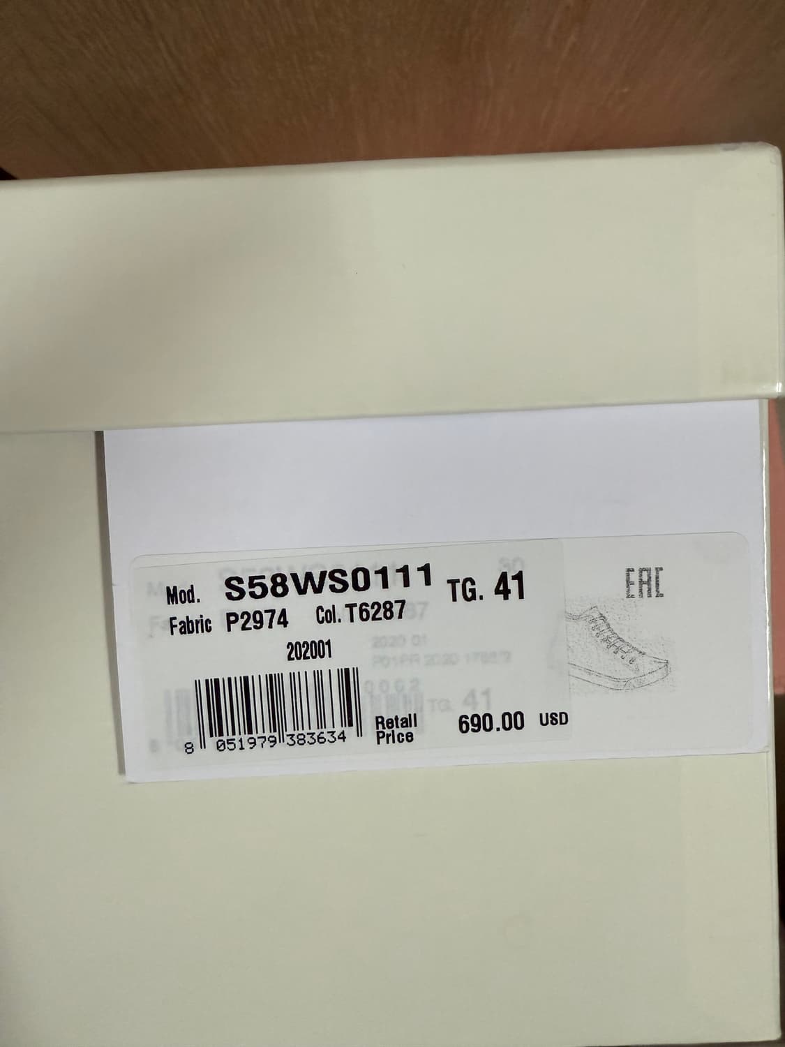 [41] 메종 마르지엘라 타비 페인팅 페인트 하이탑 스니커즈 블루 상품이미지3