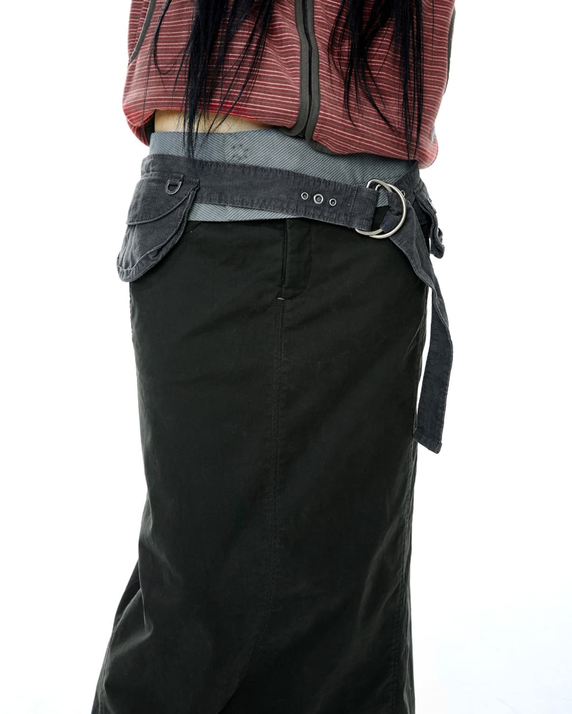 코이세이오 웨이스트 패널 스커트 웜그레이 WAIST PANEL SKIRT 상품이미지2