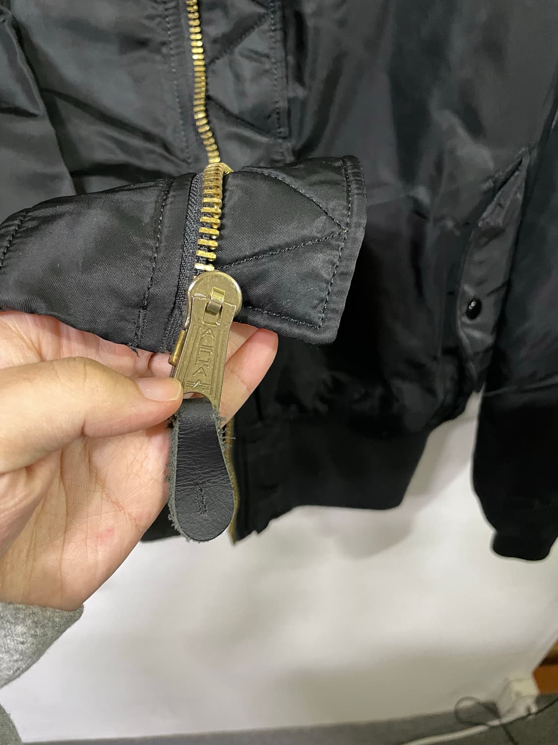 알파인더스트리 MA-1 블루종 봄버 자켓 100-105 상품이미지6