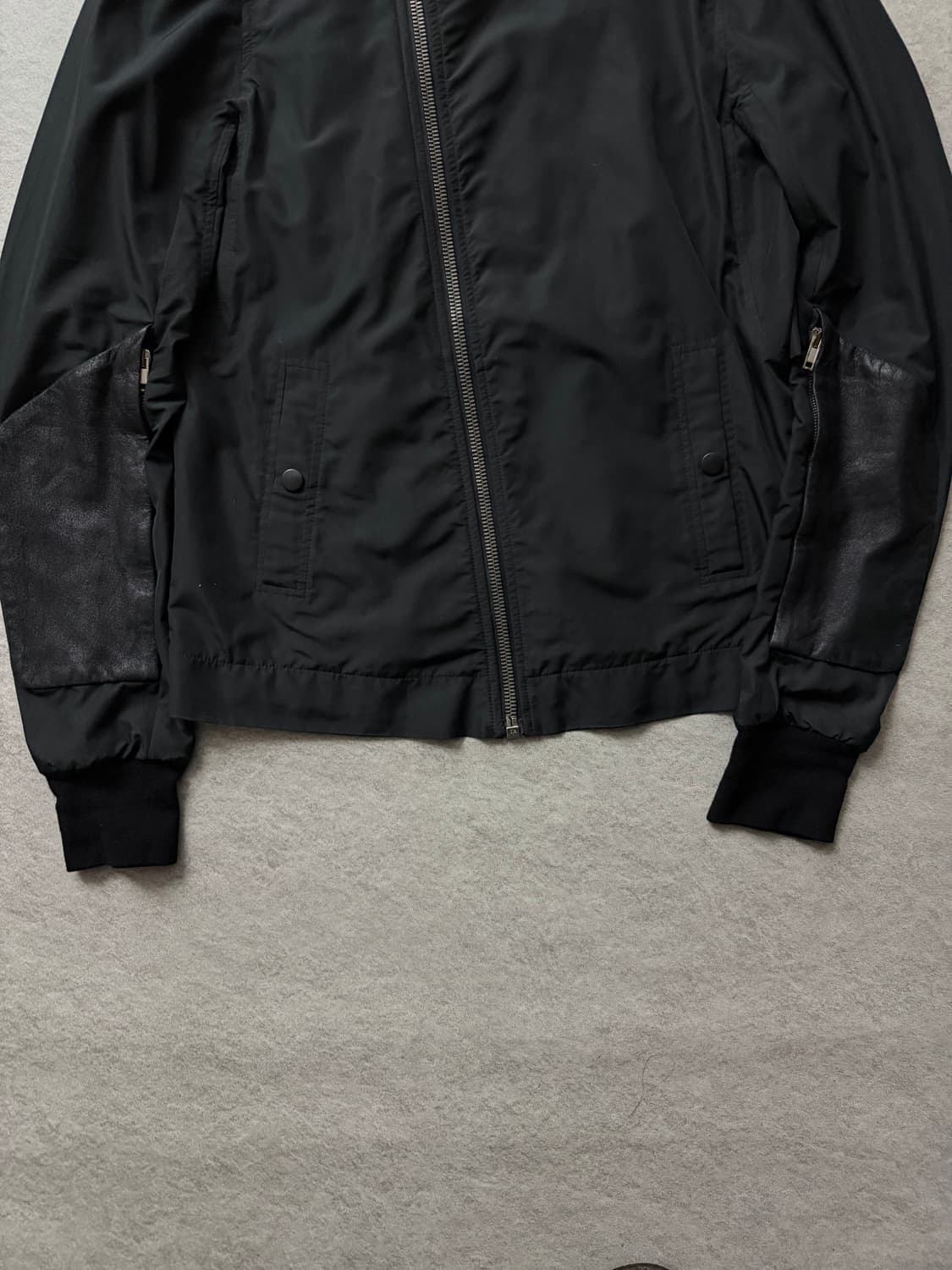 릭오웬스 하이넥 사선 플라이트 자켓 상품이미지4