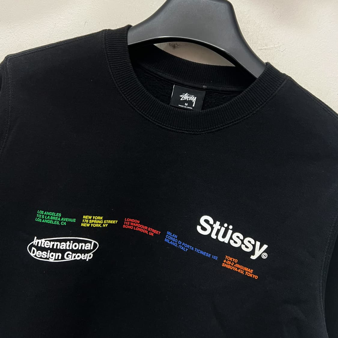 스투시 우먼즈 시티 배너즈 크루넥 맨투맨 M 상품이미지4