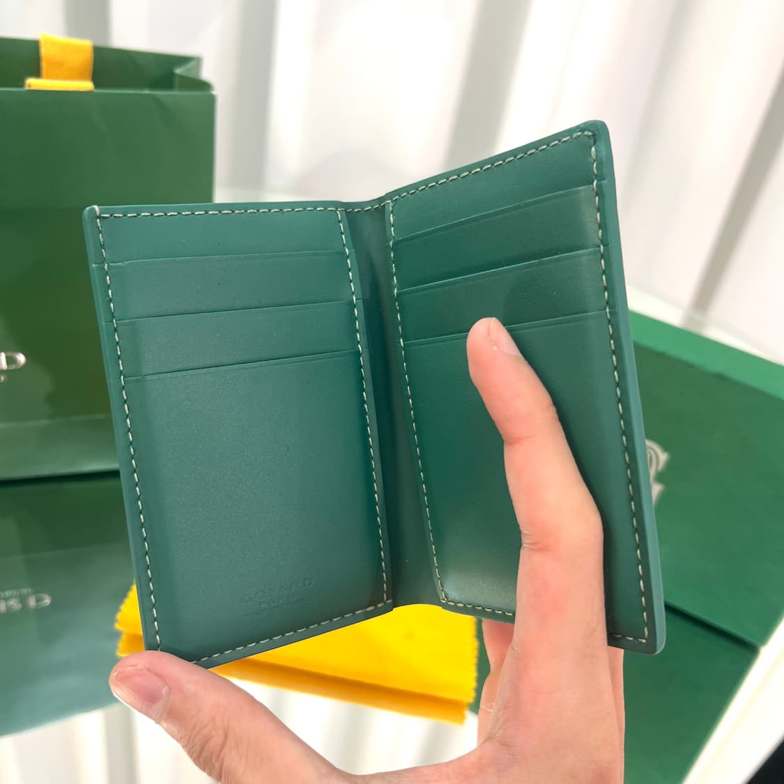 [새상품급/풀구성] 고야드 생피에르 카드지갑 그린 상품이미지3
