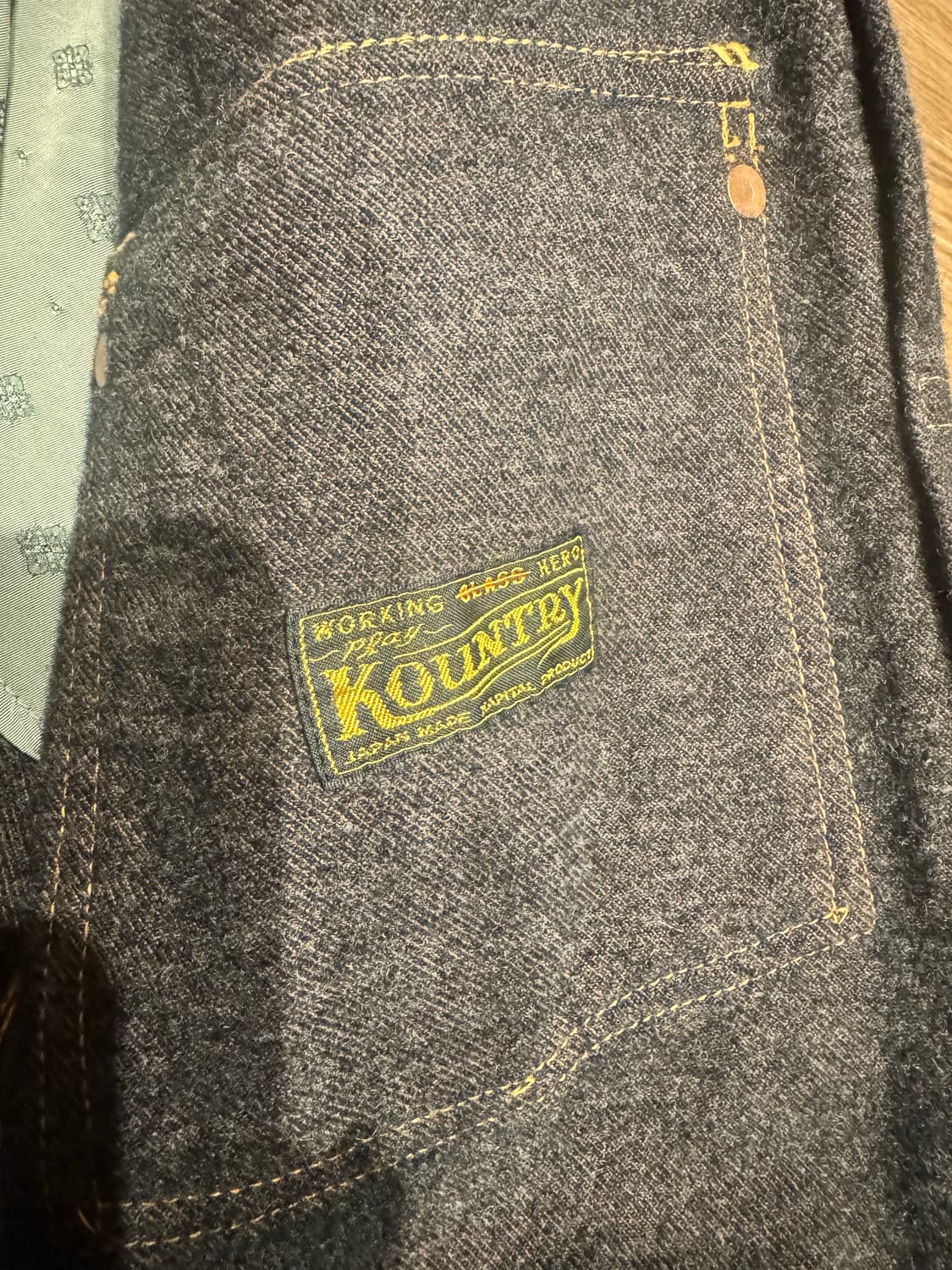 캐피탈 트윌 에이징 울 1st 자켓 브라운 상품이미지5