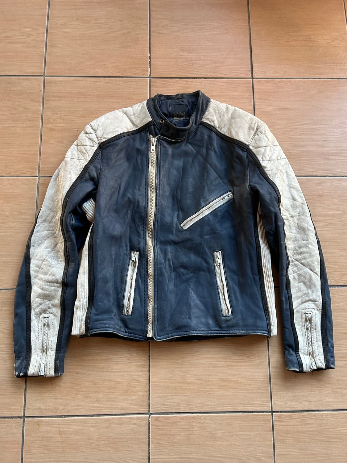 80,90‘s Euro motorcycle racing jacket 상품이미지1