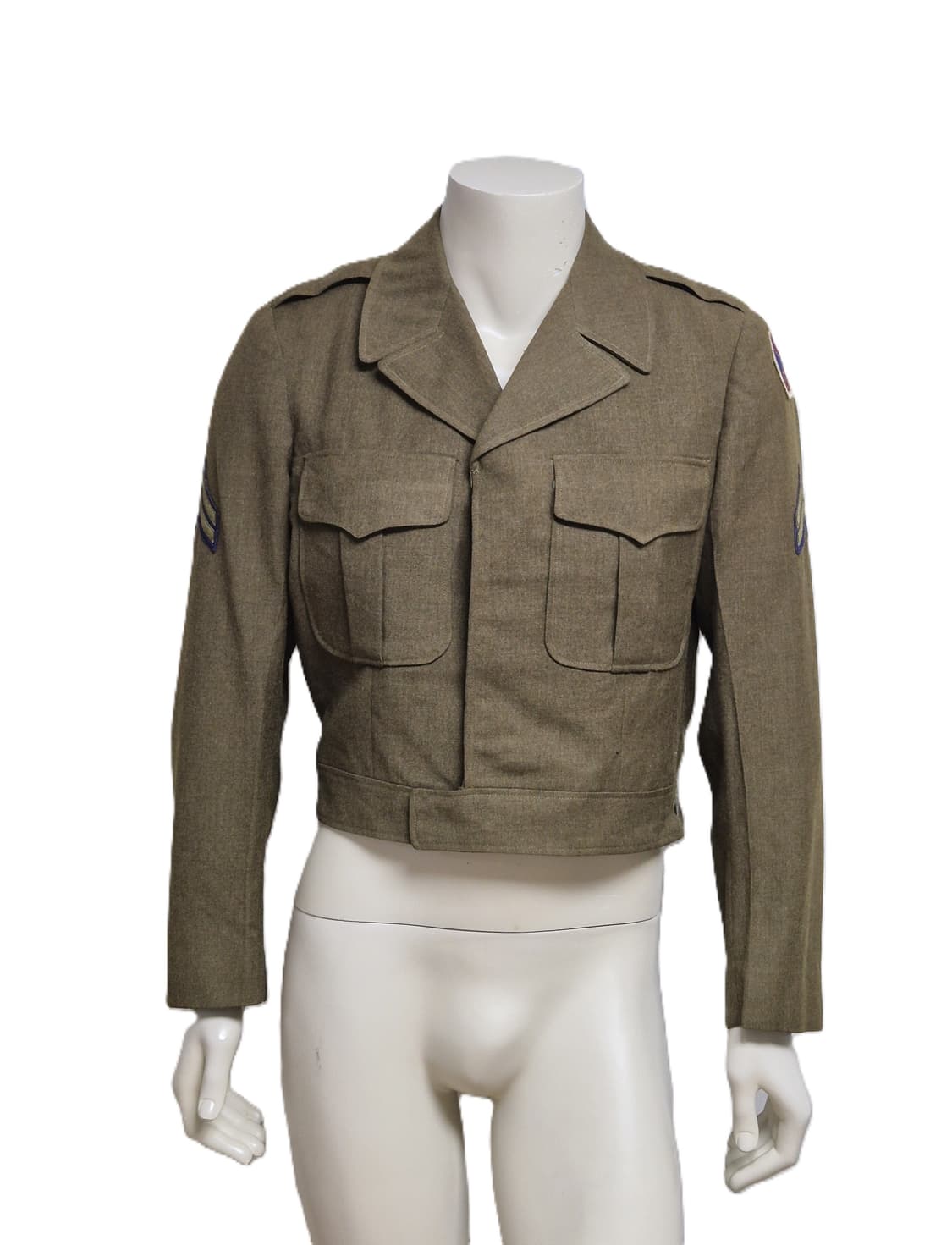 미육군 구형 10산악사단 일병 아이크 정복 전투복 상의 자켓 (L) 상품이미지1