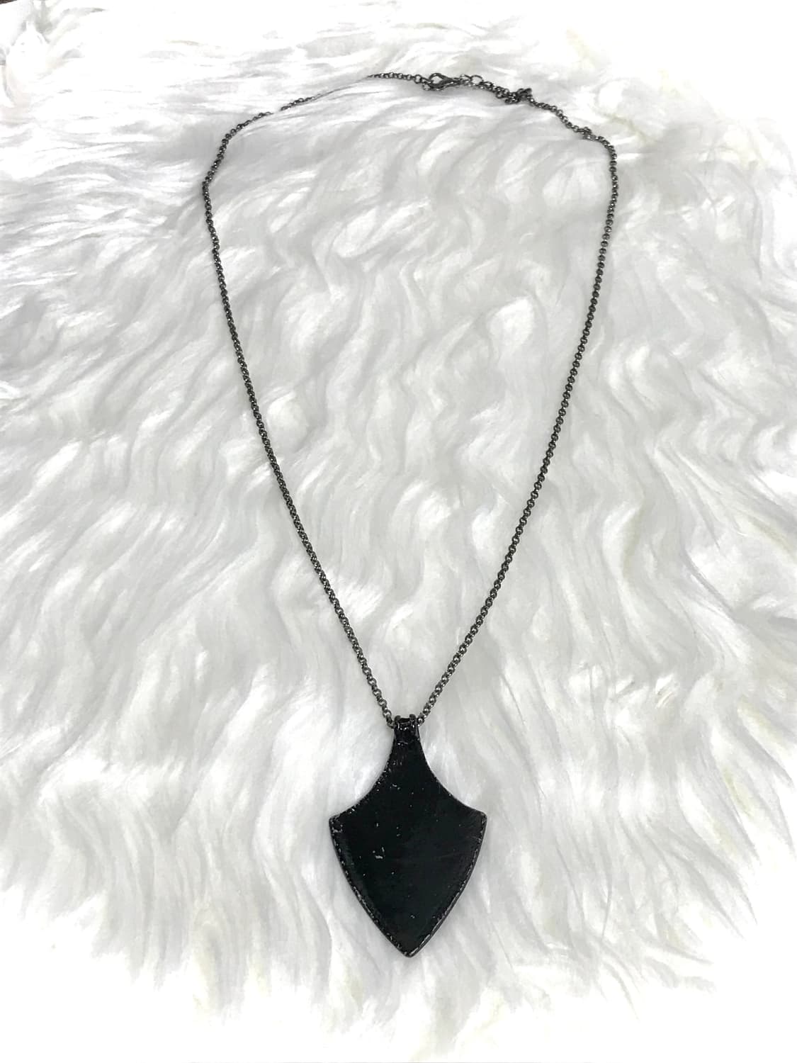 빈티지 볼드 쉴드 팬던트 체인 목걸이 상품이미지4