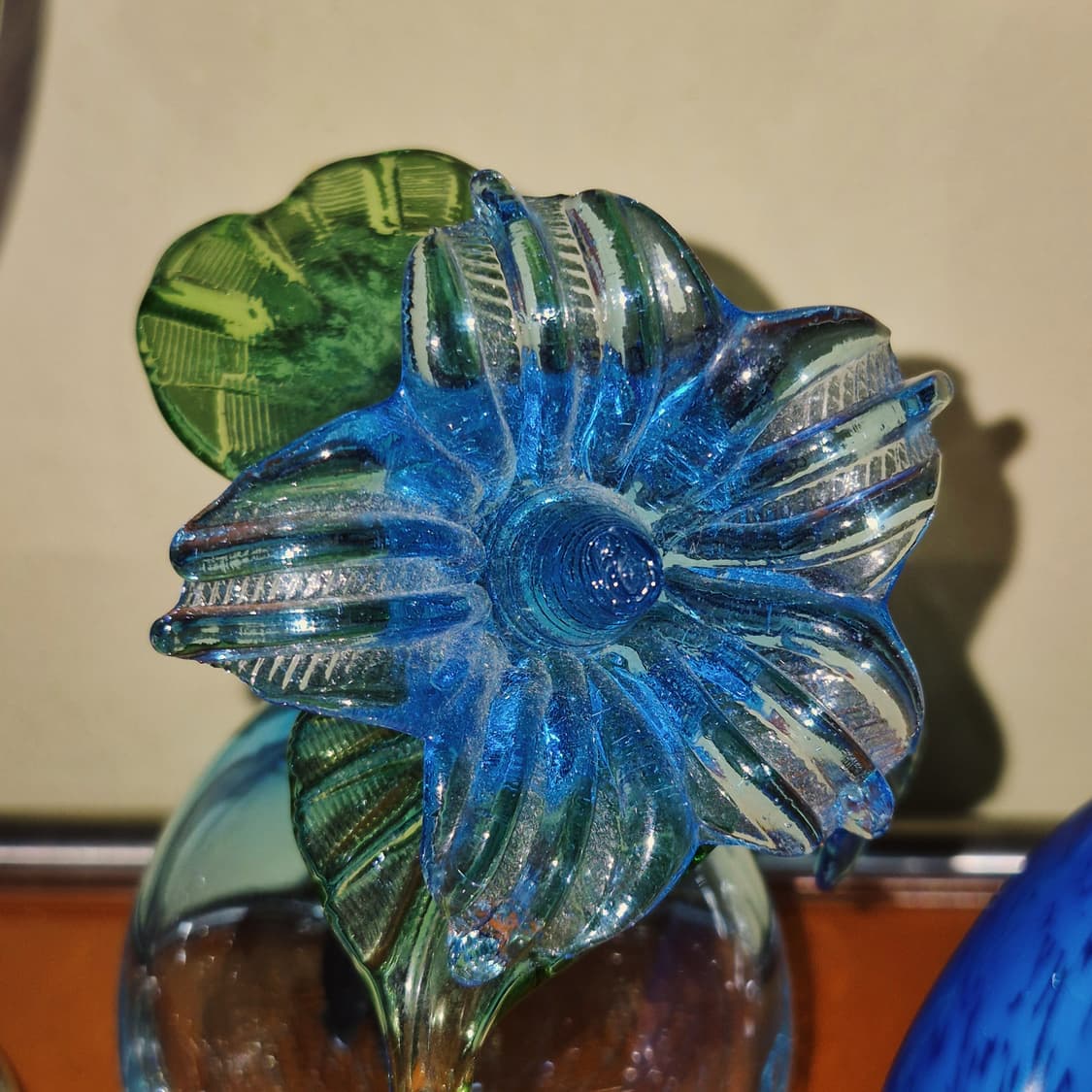 80s 류큐 핸드블로운 크랙 꽃병&송이 세트 상품이미지7