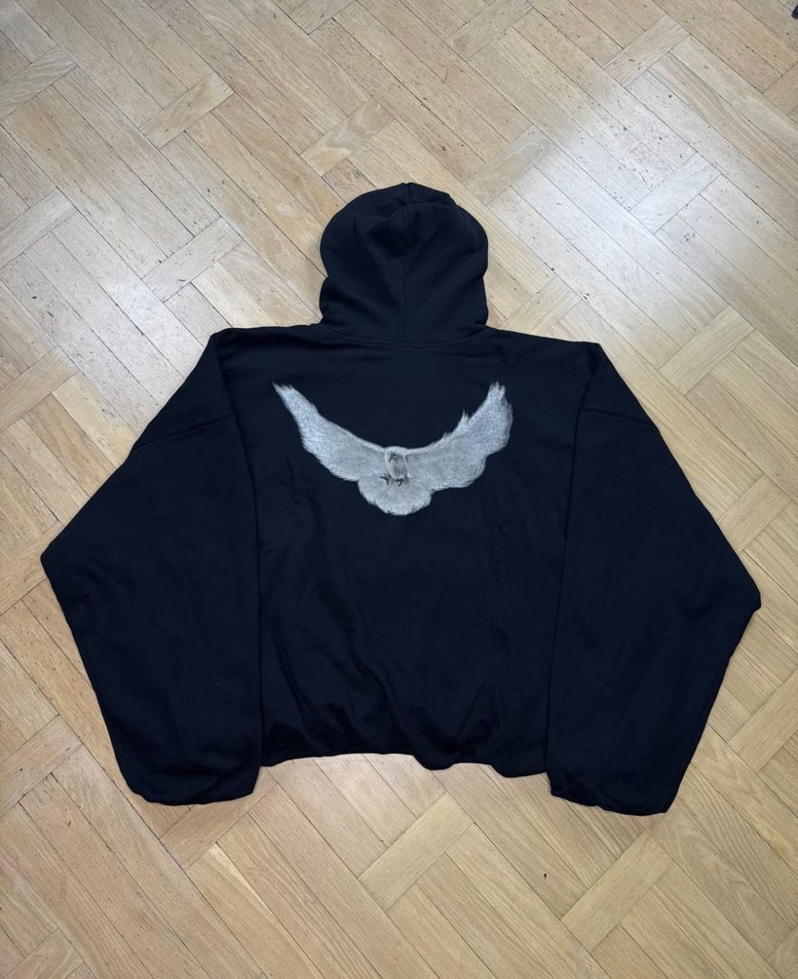 (새상품 L) 다크그레이 이지 갭 발렌시아가 후드 상품이미지1