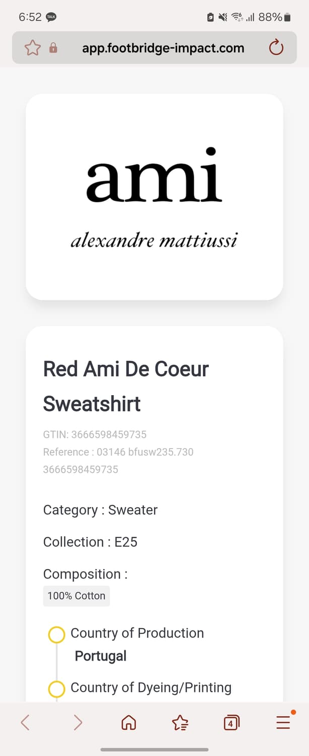 24SS 아미 스몰 하트 로고 후드티 XL 상품이미지9