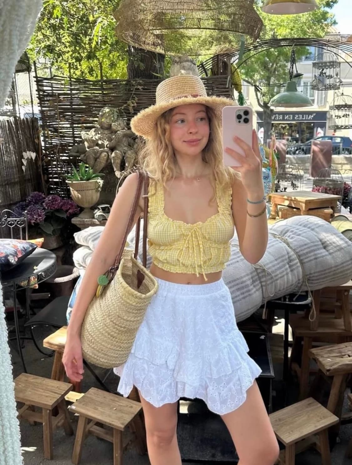 ZARA 자라 깅엄 체크 탑, 깅엄 체크 크롭 탑, 자라 체크 나시 상품이미지2