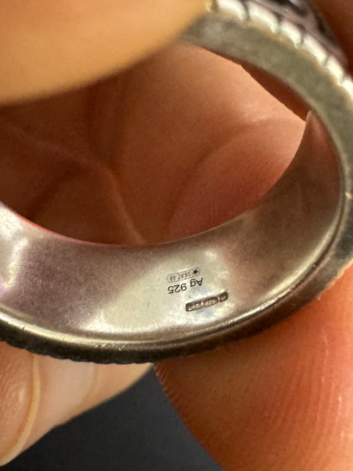 [18호]구찌 GG마몽 더블G 와이드 실버 반지 18호 상품이미지3