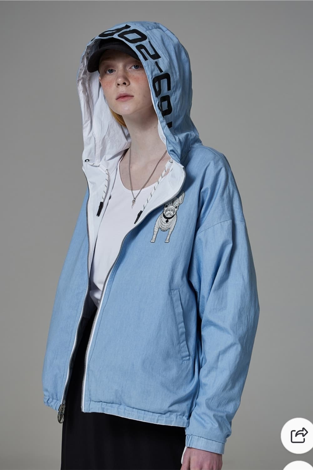 라이프워크 리버시블 바람막이 후드집업 점퍼 공용 상품이미지3