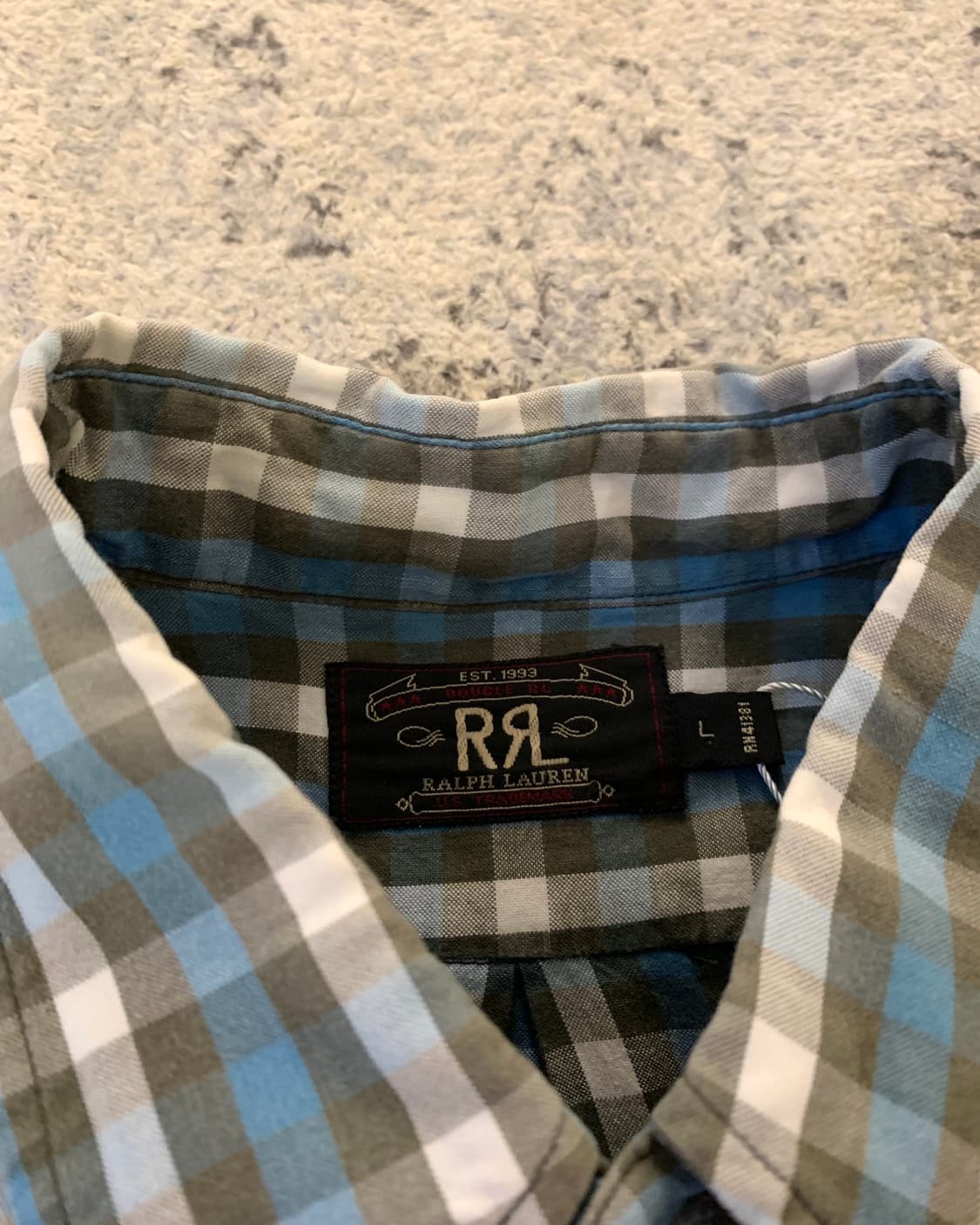 RRL 반팔 체크 셔츠 상품이미지5