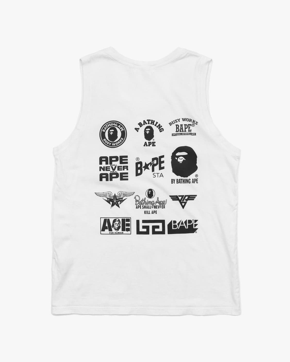 베이프 멀티 로고 나시 티셔츠 상품이미지1