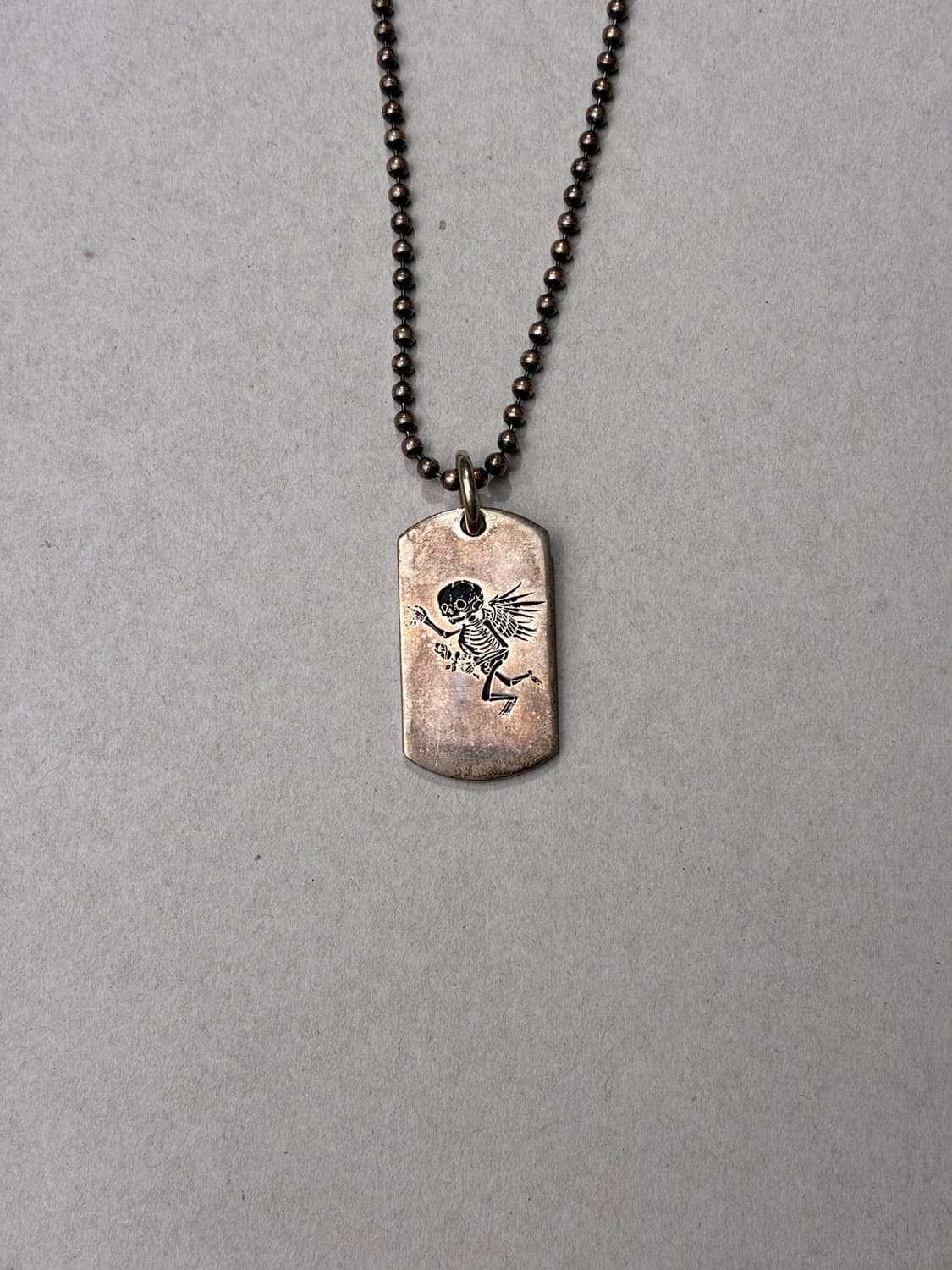 론원스 X 갤러리 디파트먼트 스켈레톤 도그 택 펜던트 목걸이 925실버 상품이미지2