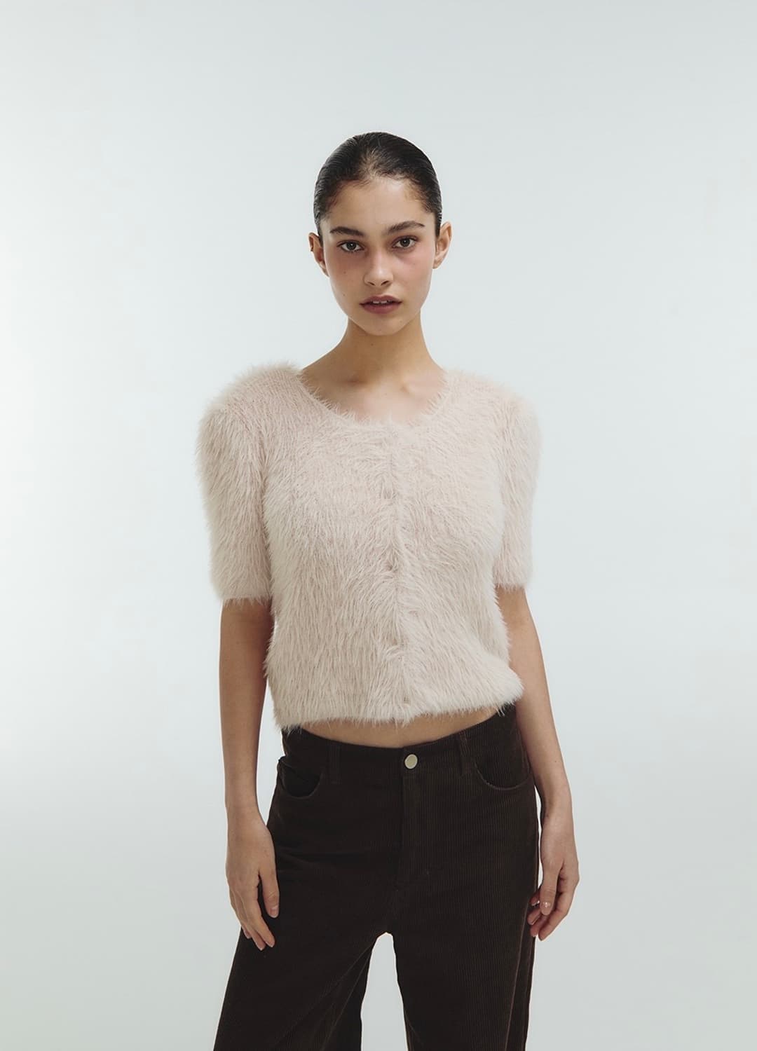 지비에이치 타이 밍크 얀 가디건 gbh mink yarn cardigan 상품이미지3