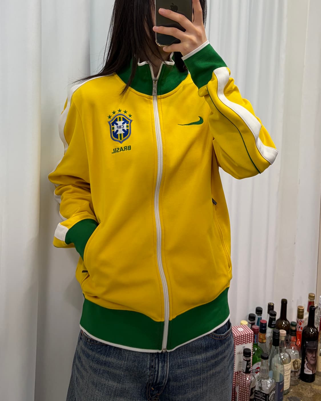 [S-M]나이키 브라질 국가대표 트랙탑 져지 상품이미지2