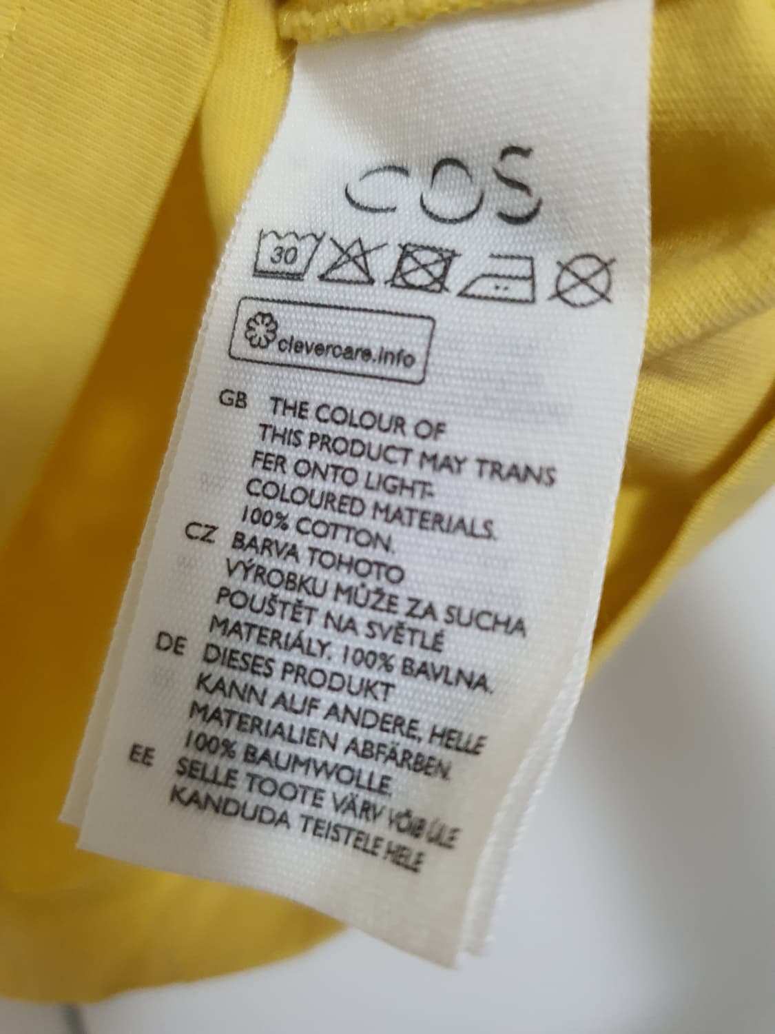 cos 코스 코튼 티셔츠 xs 새상품 상품이미지3